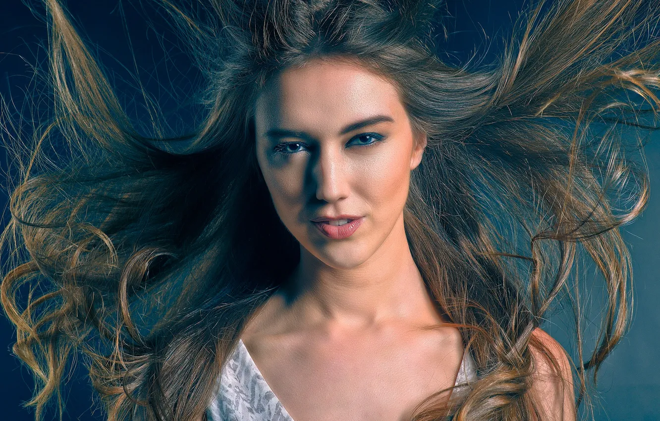 Photo wallpaper hair, portrait, Valeria, Yaman Ibrahim, free hair