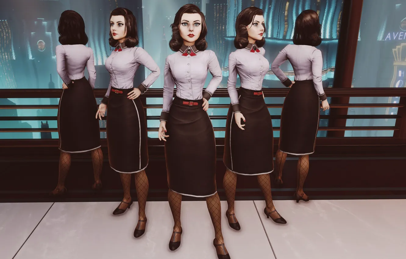 Photo wallpaper girl, DLC, 2K Games, Elizabeth, BioShock Infinite, Elizabeth, Burial at Sea