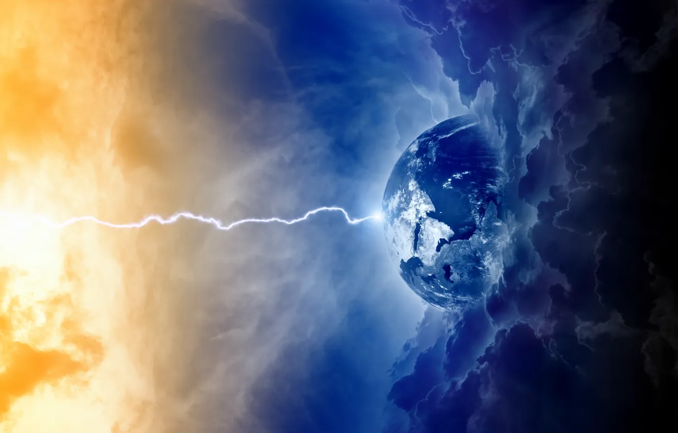 Photo wallpaper space, creative, earth, Apocalypse