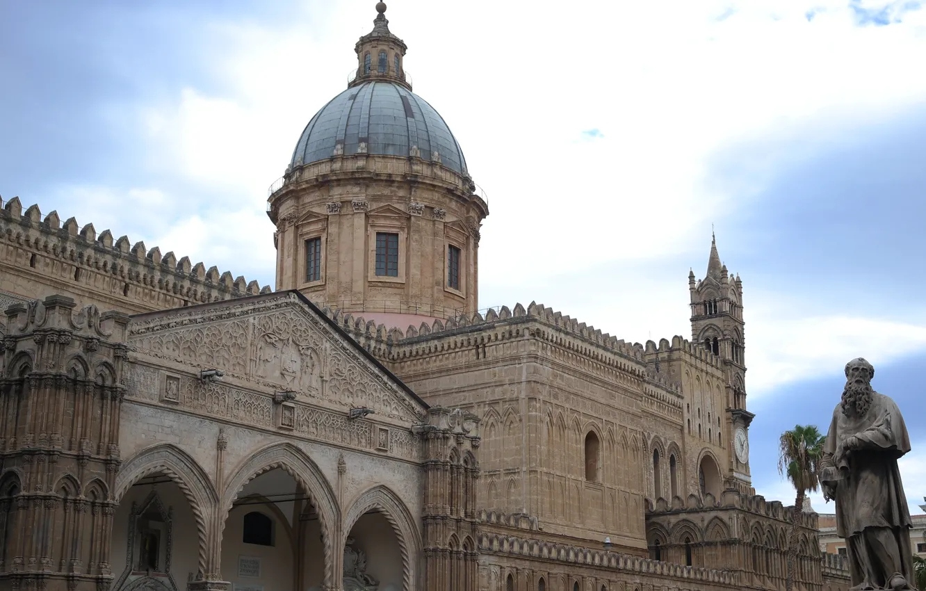Photo wallpaper Italy, Cathedral, Sicily, Palermo