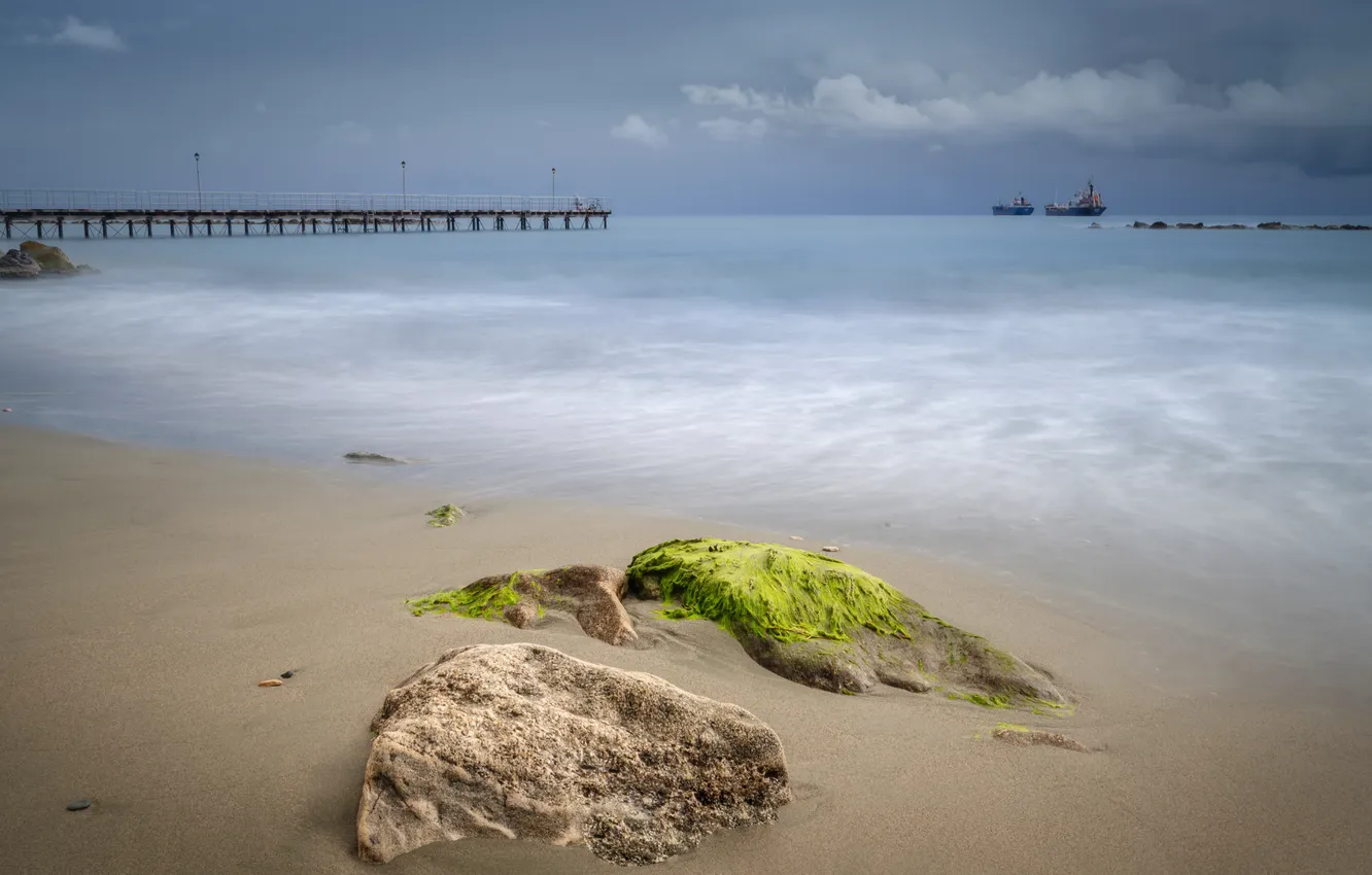 Photo wallpaper sea, nature, shore