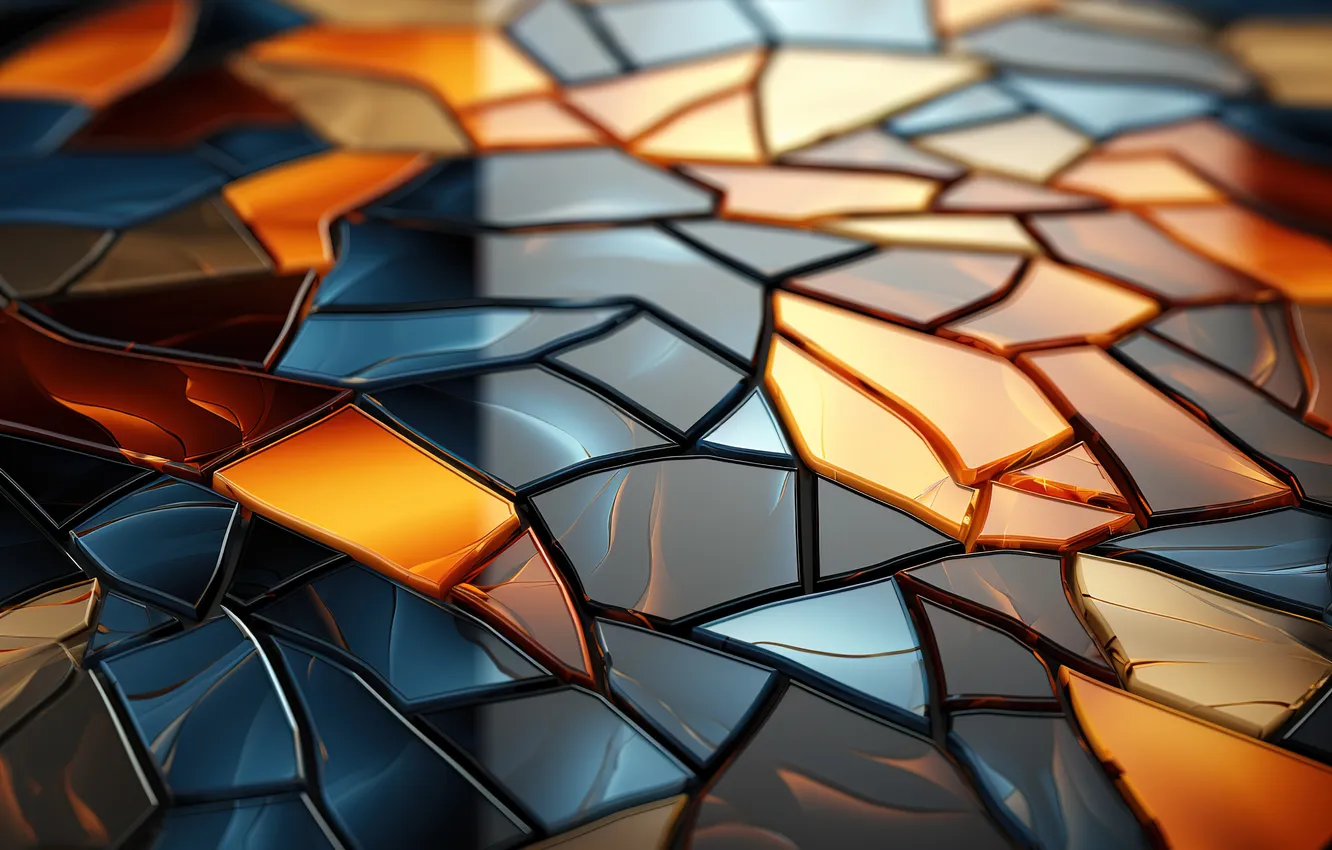 Photo wallpaper abstraction, figure, geometry, abstract background, AI art, neural network