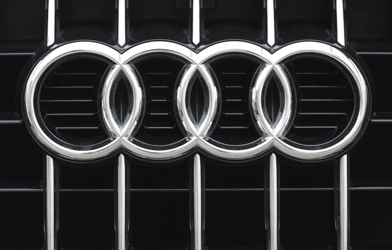 Photo wallpaper Audi, sign, grille, emblem