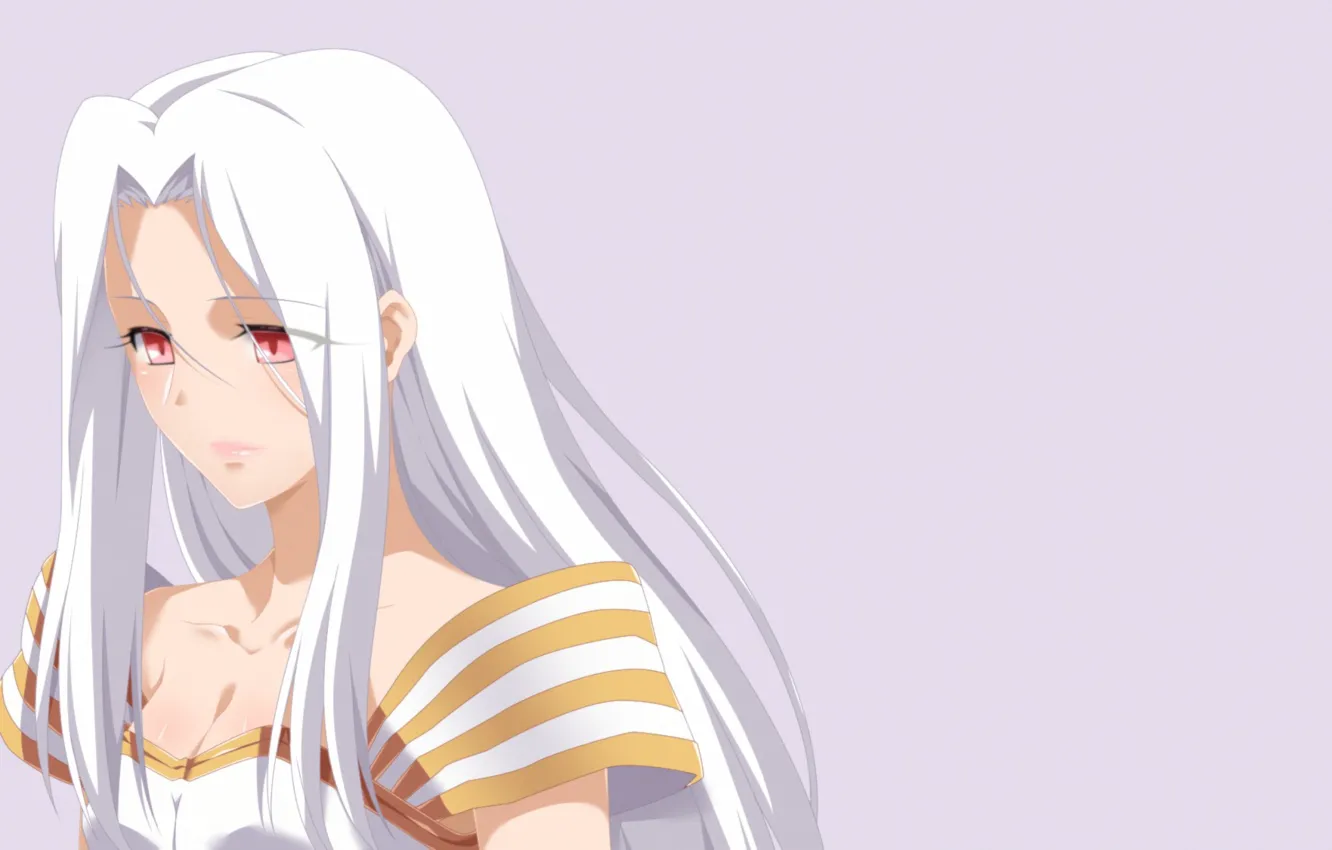 Photo wallpaper girl, anime, beautiful, red eyes, pretty, beauty, asian, fate zero