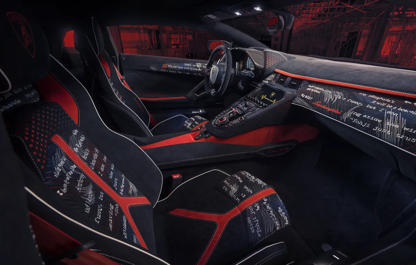 Photo wallpaper Lamborghini, supercar, 2020, Aventador S, Lamborghini Aventador S, by Yohji Yamamoto