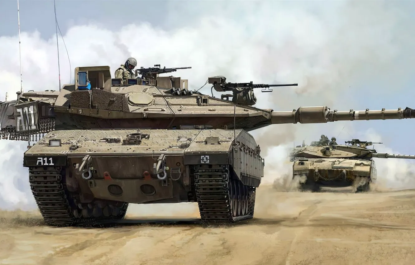 Photo wallpaper Armor, Tank, Merkava, Israel Military Industries, Israel, Merkava