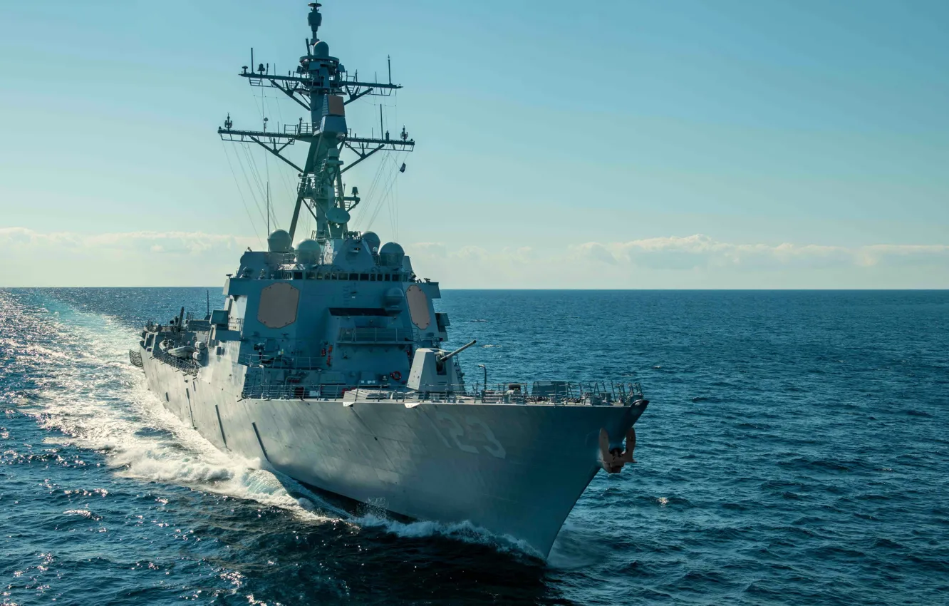 Photo wallpaper squadron, destroyer, USS Lenah H. Sutcliffe Higbee