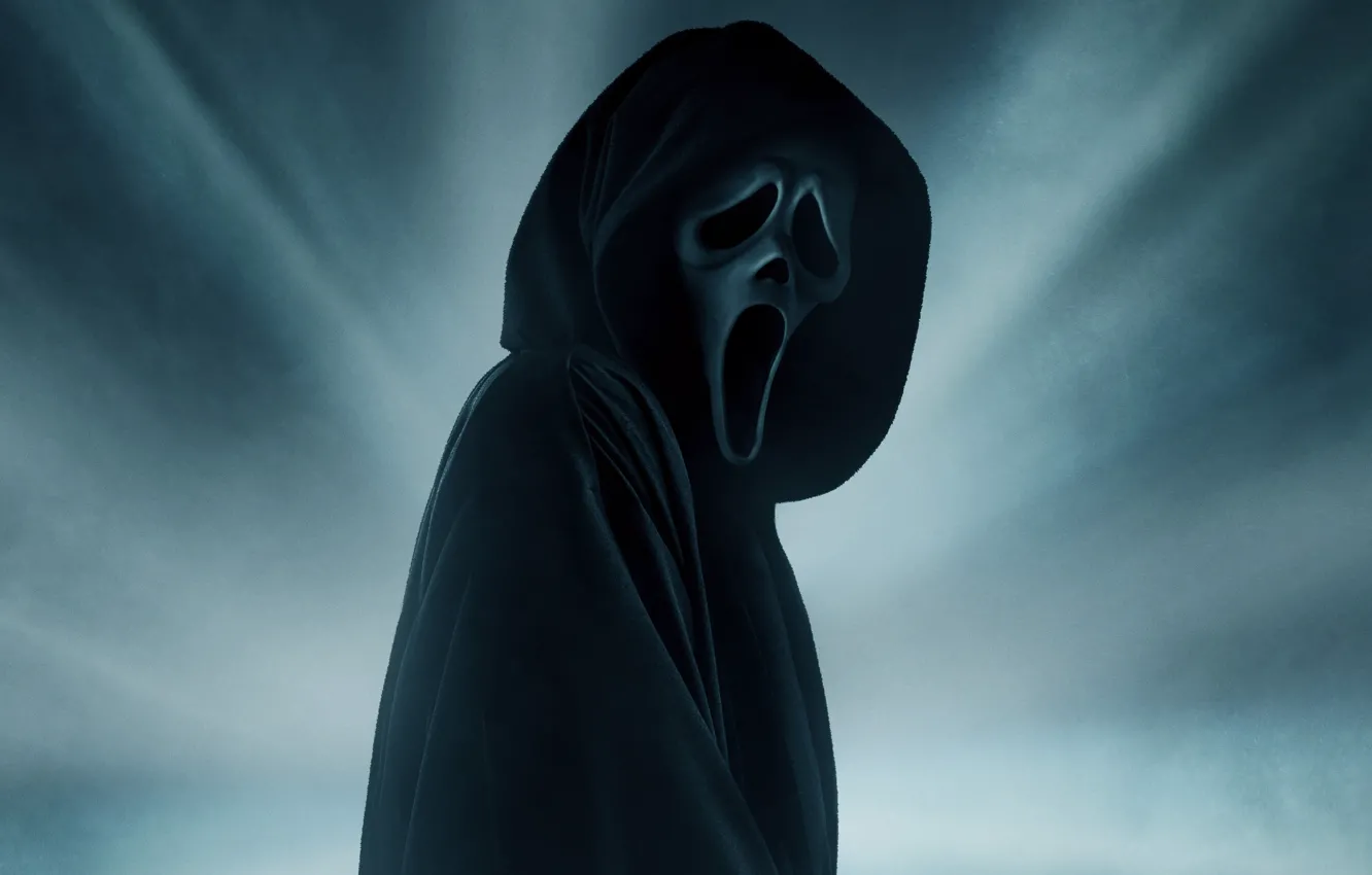 Photo wallpaper figure, mask, hood, poster, Creek, scream