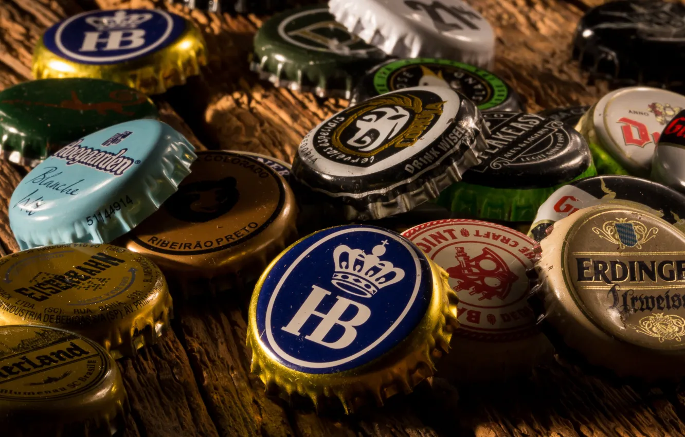 Photo wallpaper colors, Caps, metal caps