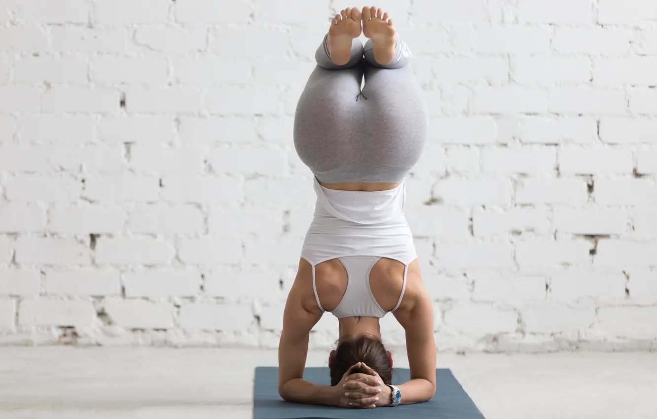 Photo wallpaper woman, female, workout, yoga