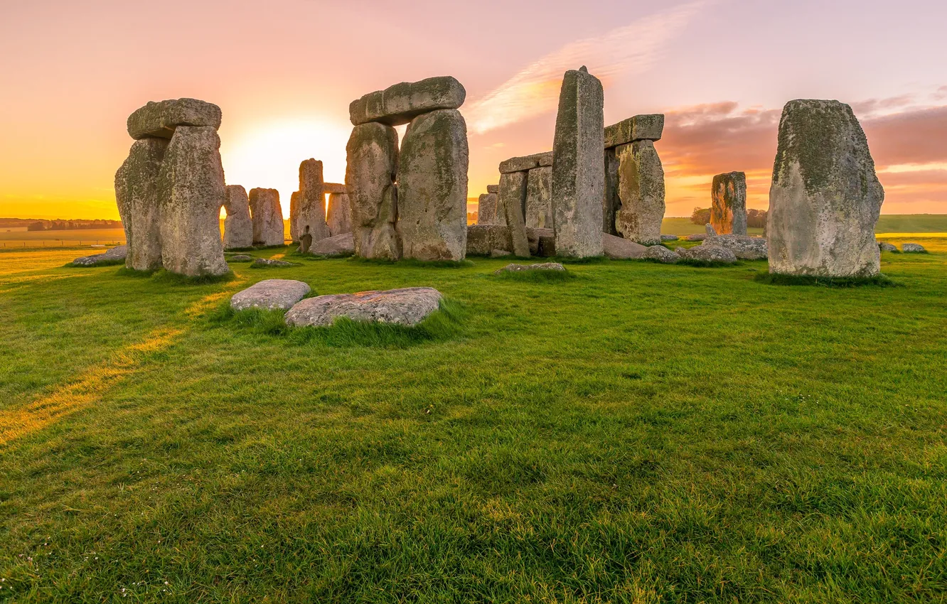 Photo wallpaper stones, England, Stonehenge, UK, attraction, Stonehenge