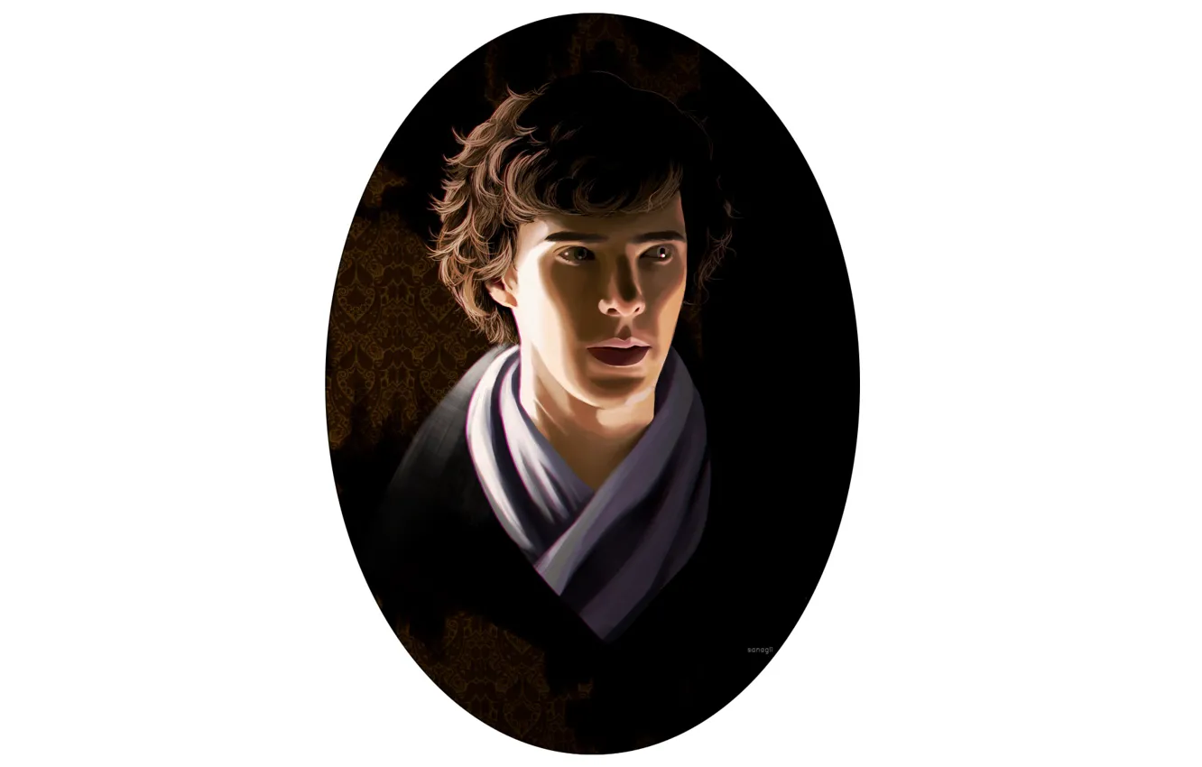 Photo wallpaper portrait, Sherlock, Sherlock BBC, Sherlock Holmes, by sanagii