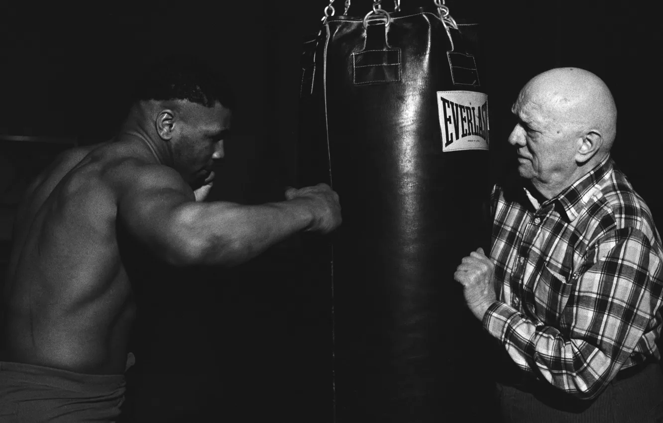 Photo wallpaper Boxing, Mike Tyson, Mike Tyson, Cus D'Amato, Porridge D'Amato