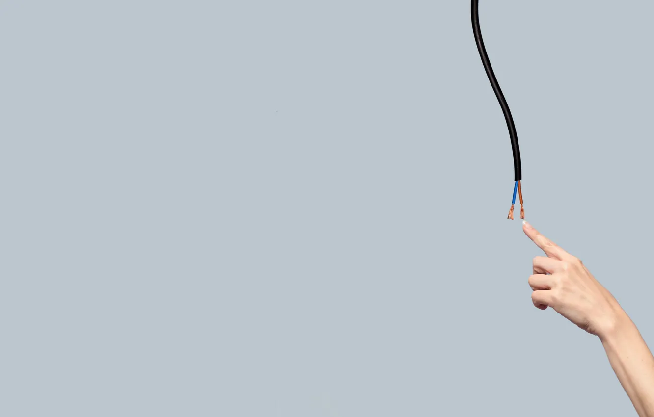 Photo wallpaper background, wire, hands