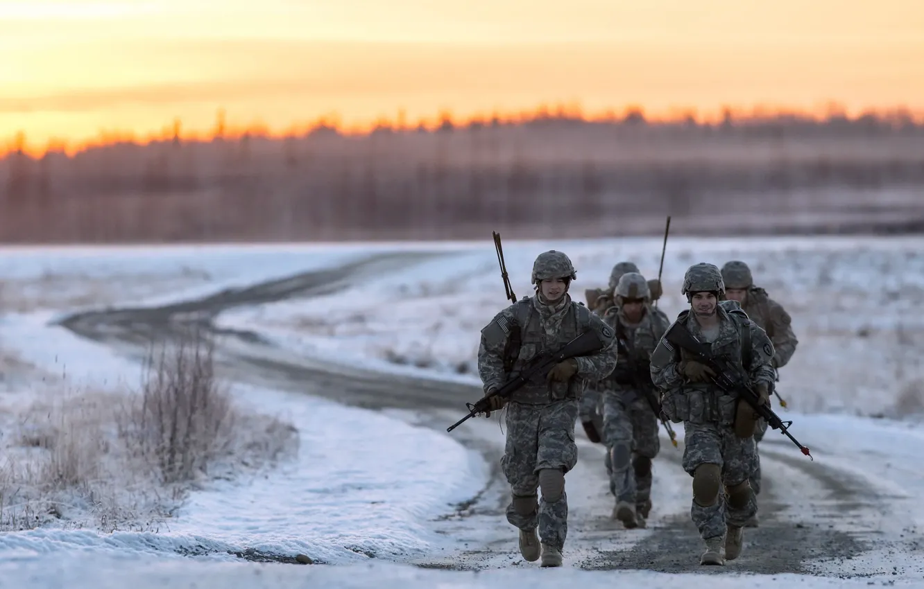 Photo wallpaper weapons, army, soldiers