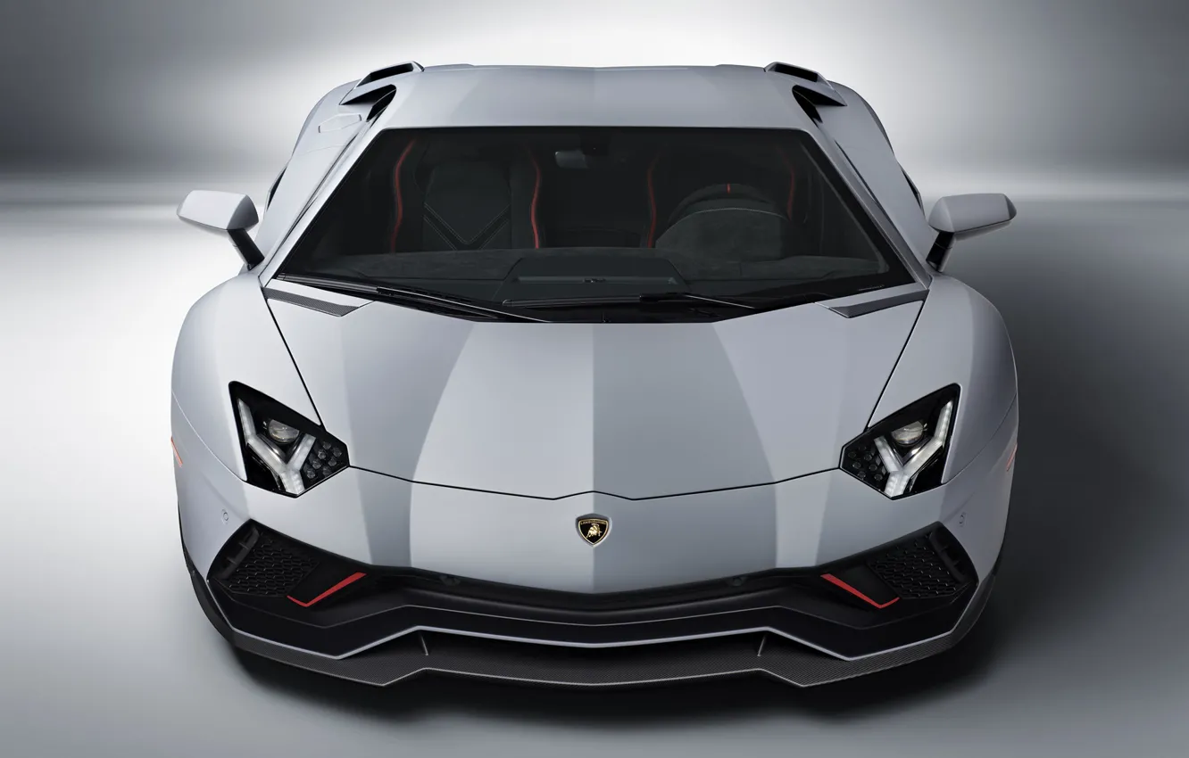 Photo wallpaper front view, Lamborghini Aventador, exterior, LP 780-4, Ultimae