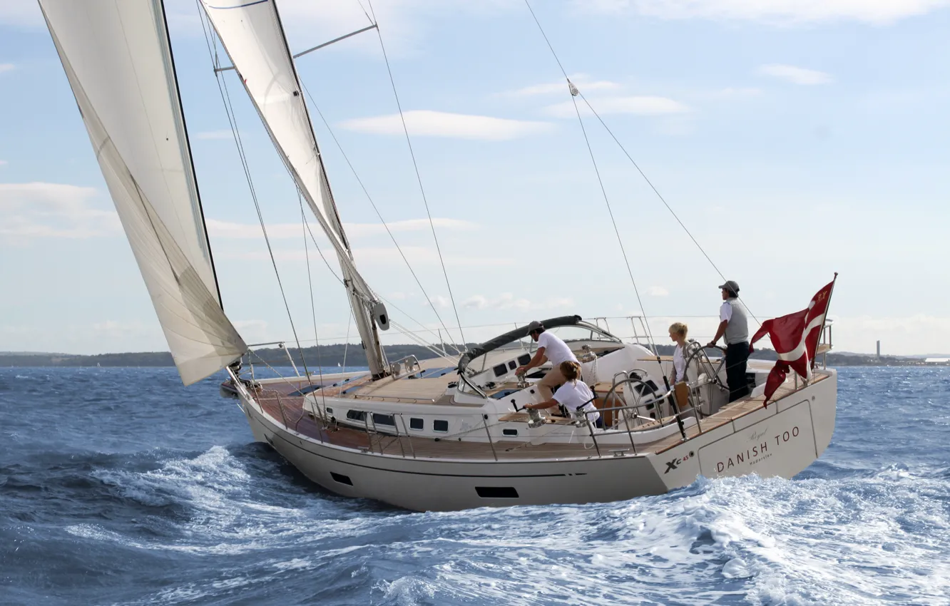 Photo wallpaper sport, yacht, Denmark, test, edit X-Yachts, team test, sail the Next Ge