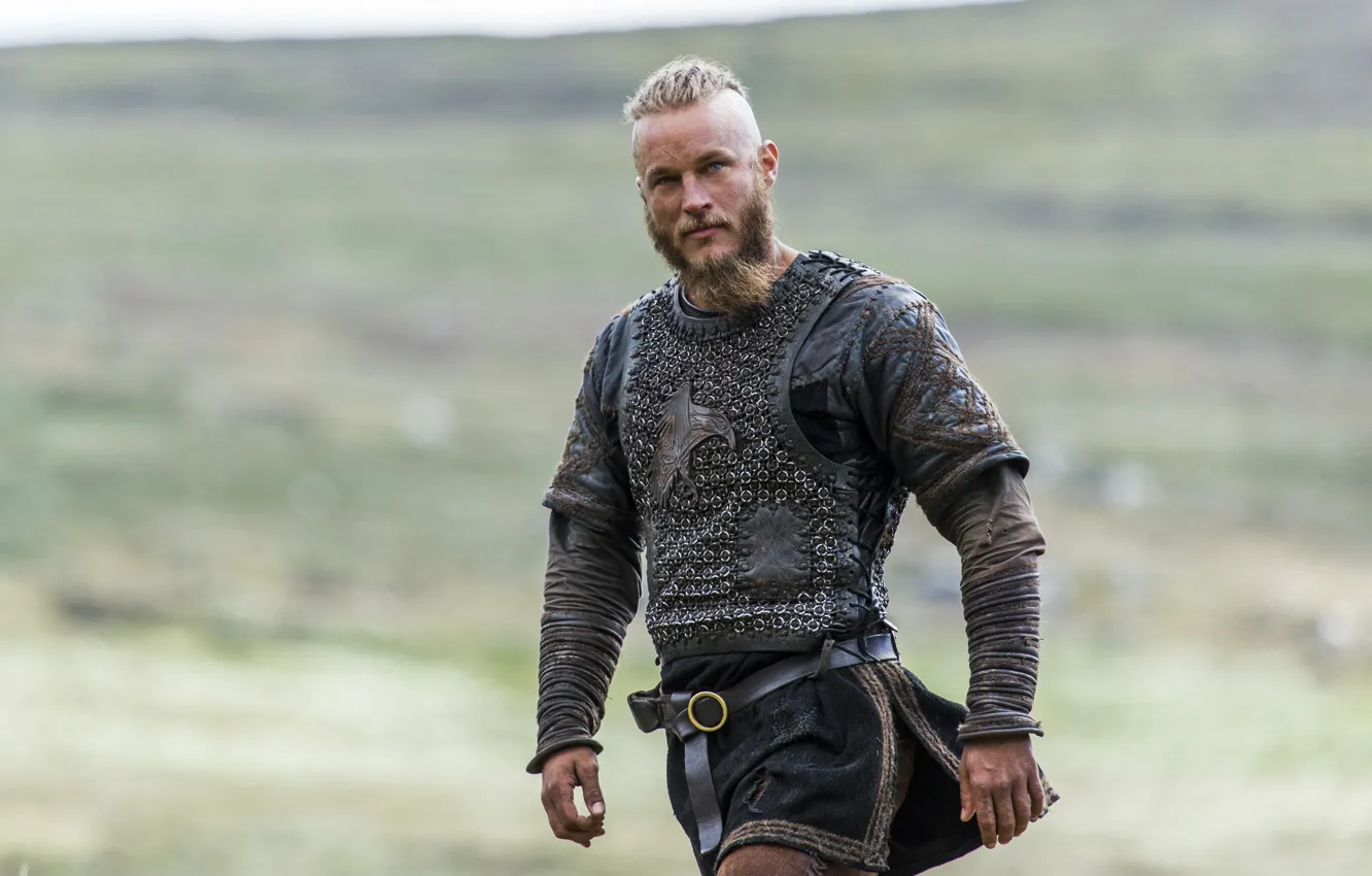 Photo wallpaper warrior, the series, drama, Vikings, historical, The Vikings, Travis Fimmel, Ragnar Lothbrok