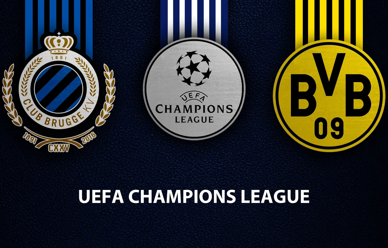 Photo wallpaper wallpaper, sport, logo, football, Borussia Dortmund, UEFA Champions League, Club Brugge KV, Club Brugge KV …