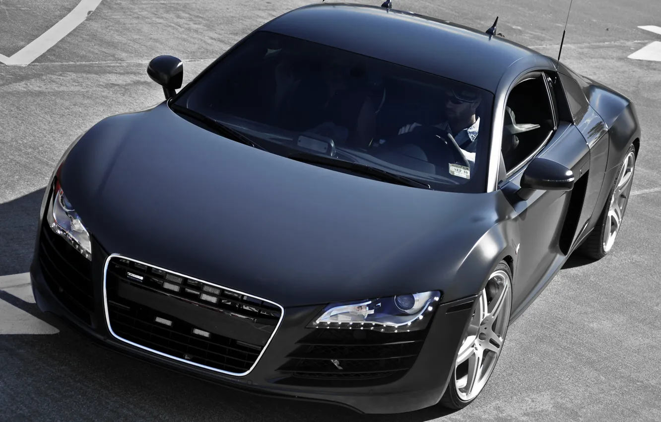 Photo wallpaper Audi, stylish, Black, Matte