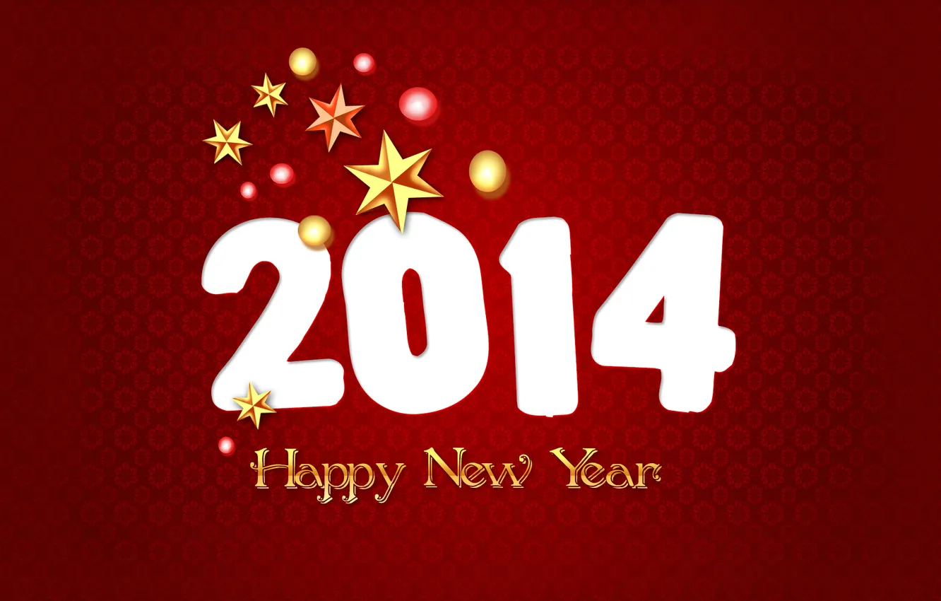 Photo wallpaper new year, happy new year, 2014