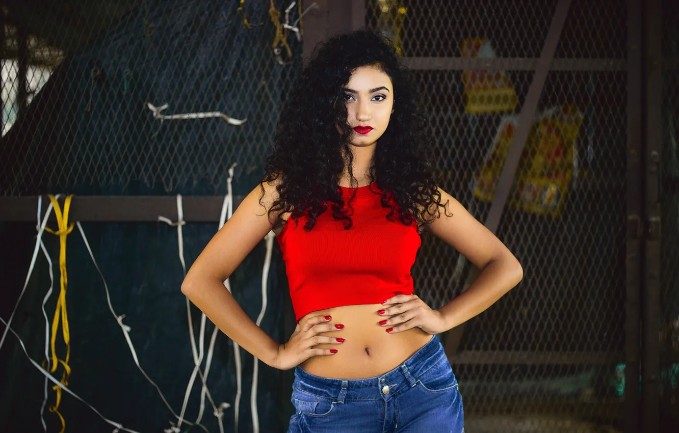 Photo wallpaper girl, hot, sexy, eyes, smile, beautiful, figure, model