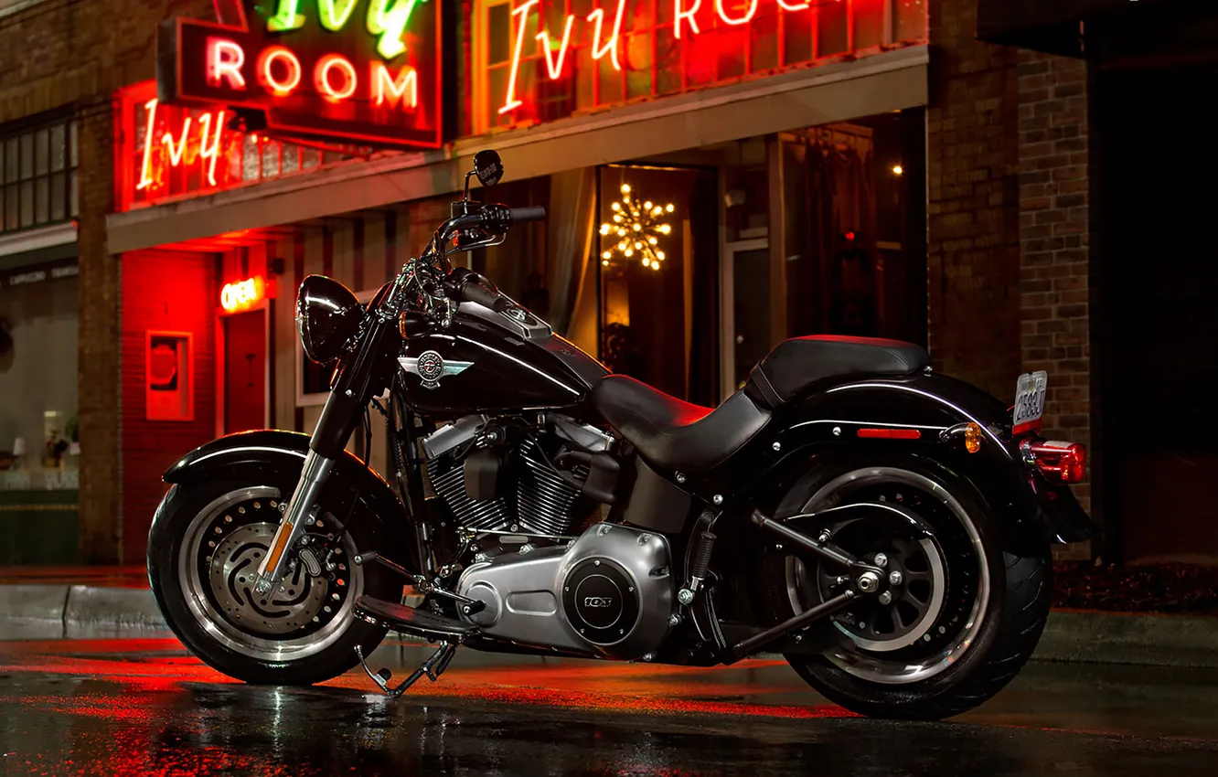 Photo wallpaper motorcycle, Harley Davidson, bike