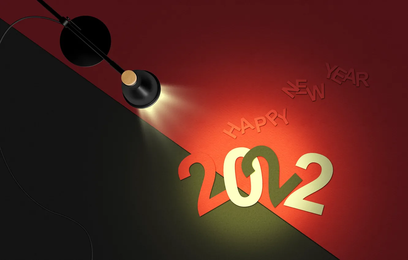 Photo wallpaper holiday, new year, Happy New Year, happy new year, Merry Christmas, red and black, 2022, …