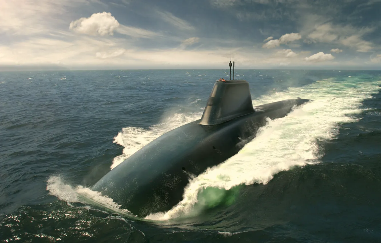 Photo wallpaper submarine, Dreadnought, atomic, The Royal Navy