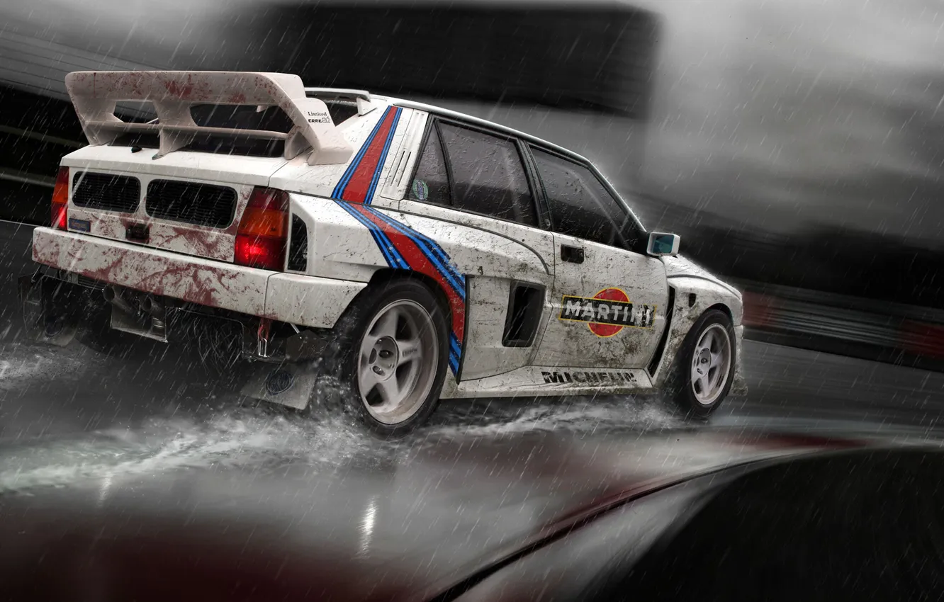 Photo wallpaper Lancia, Rally, Delta, rally by hugosilva