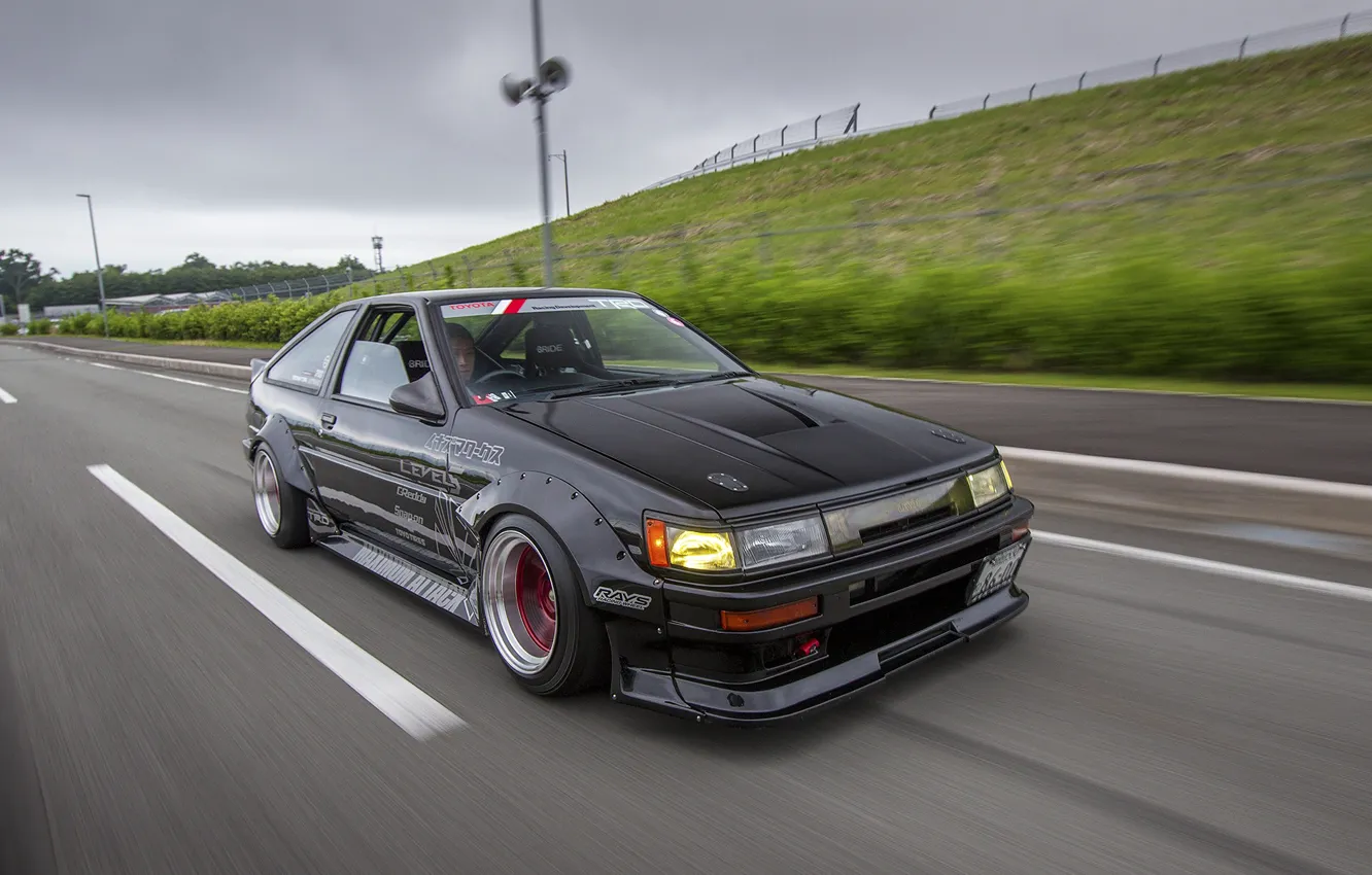 Photo wallpaper tuning, toyota, tuning, corolla, Toyota, AE86, levin, trueno