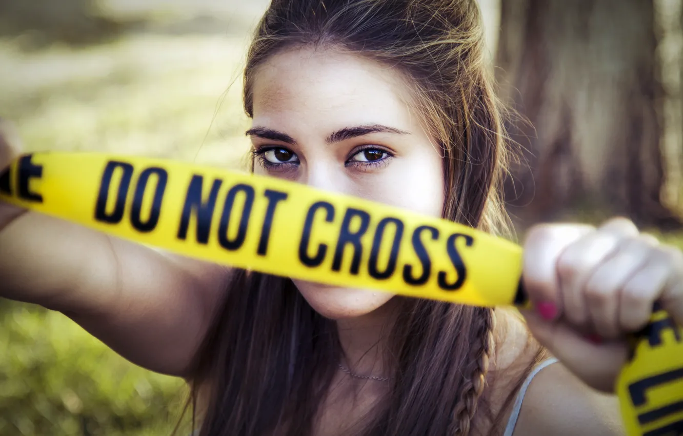 Photo wallpaper look, girl, irene, Do not cross