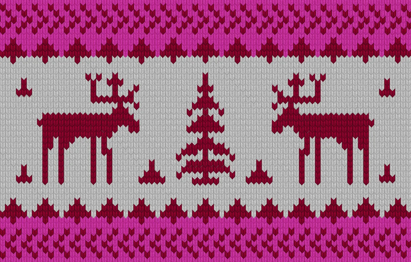 Photo wallpaper winter, new year, texture, deer, ornament, moose, the texture of the sweater, texture with deer