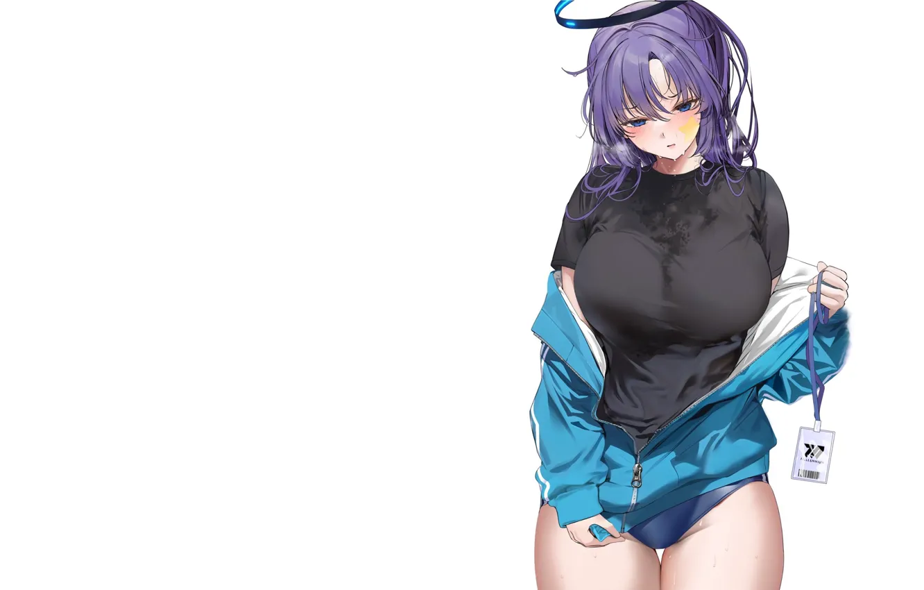 Photo wallpaper kawaii, girl, boobs, anime, babe, cute, oppai, tights