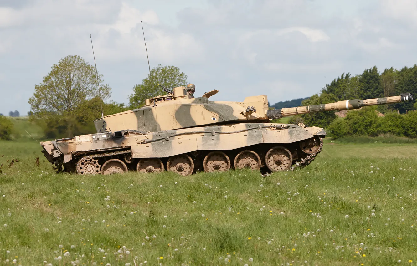 Photo wallpaper tank, combat, armor, Challenger 2, "Challenger 2"