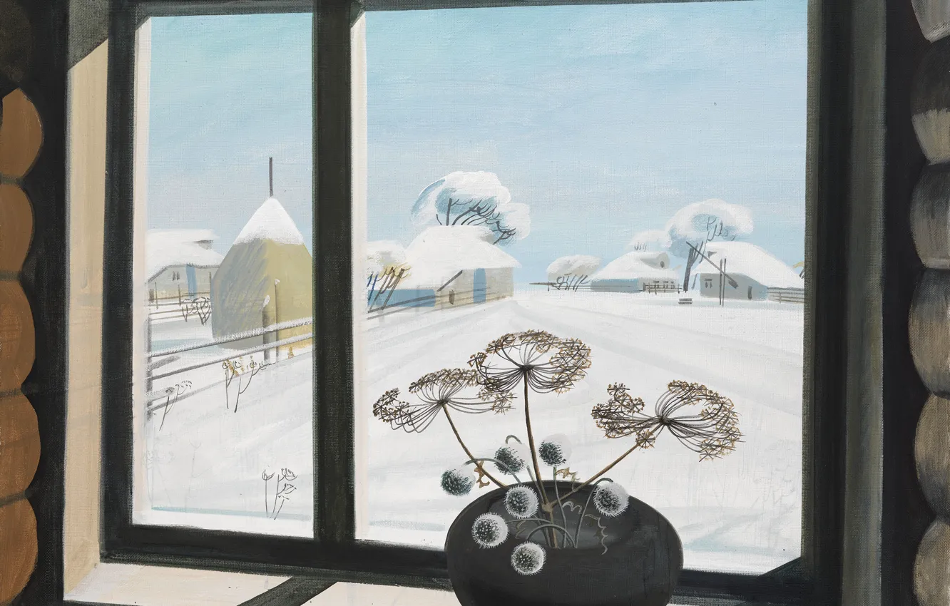 Photo wallpaper landscape, painting, Igor Obrosov