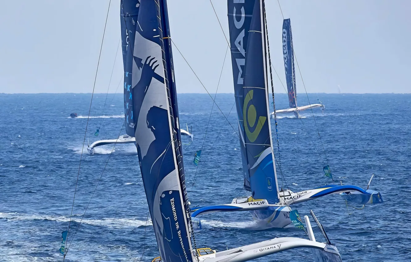 Photo wallpaper race, boat, speed
