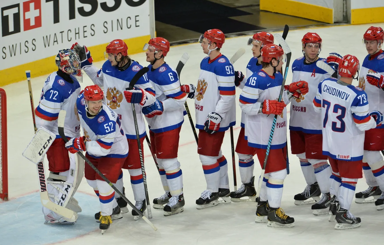 Photo wallpaper Russia, Hockey, Our, Guys.Sport