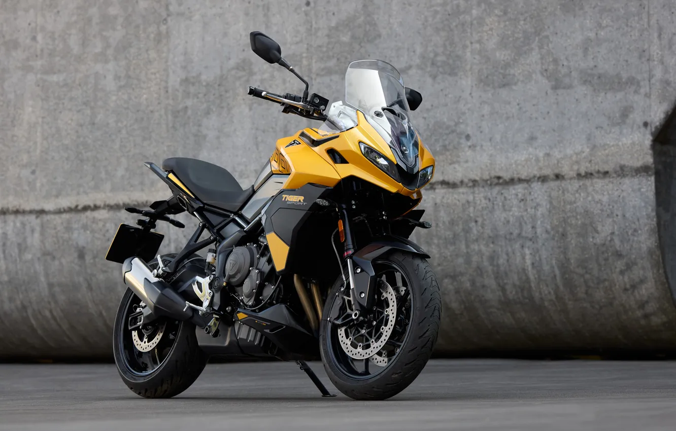 Photo wallpaper tiger, Triumph, bikes, 2025, Adventure motorcycles, Sport 800