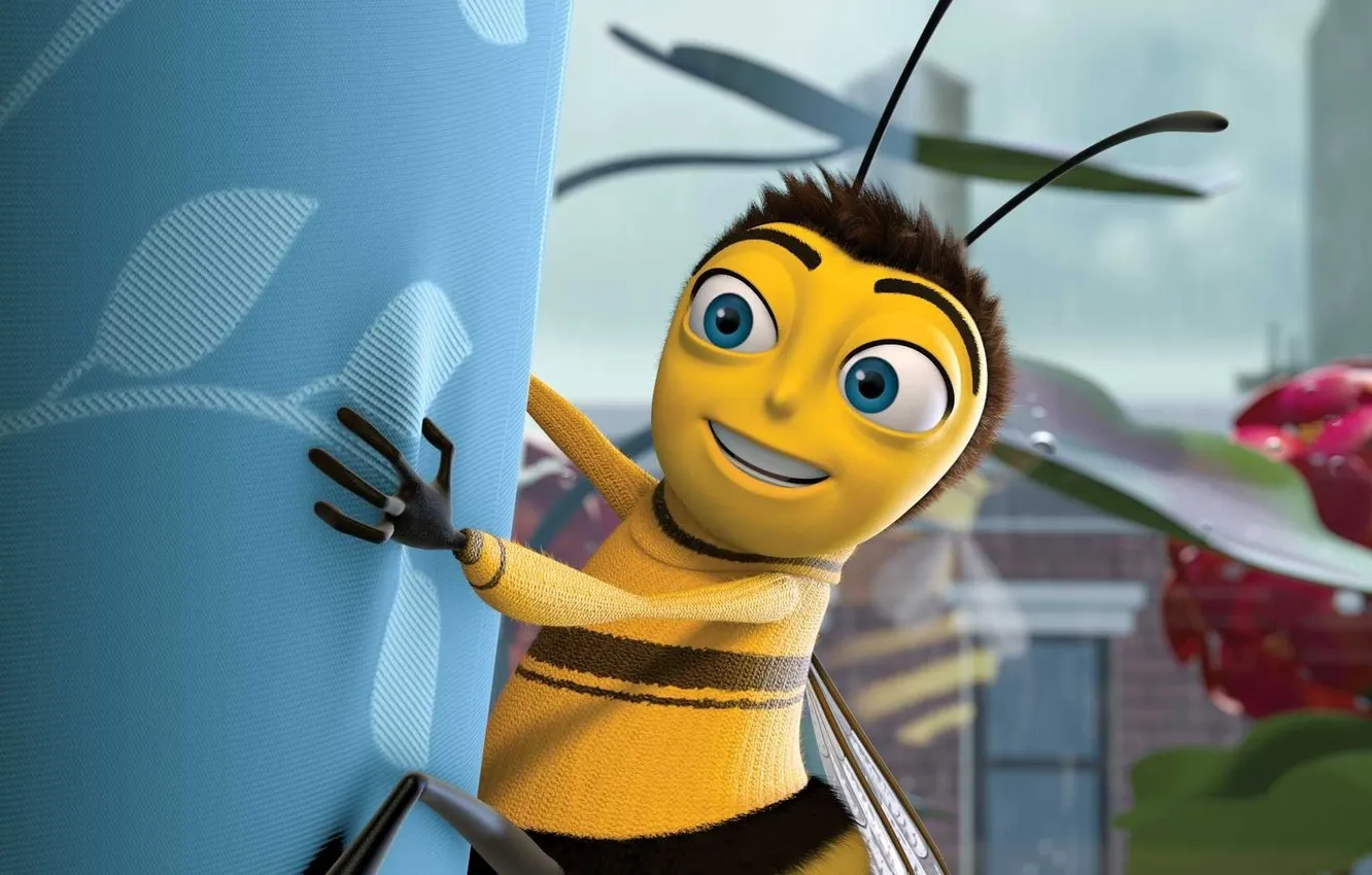 Photo wallpaper bee, cartoon, Bee Movie, Bee Movie