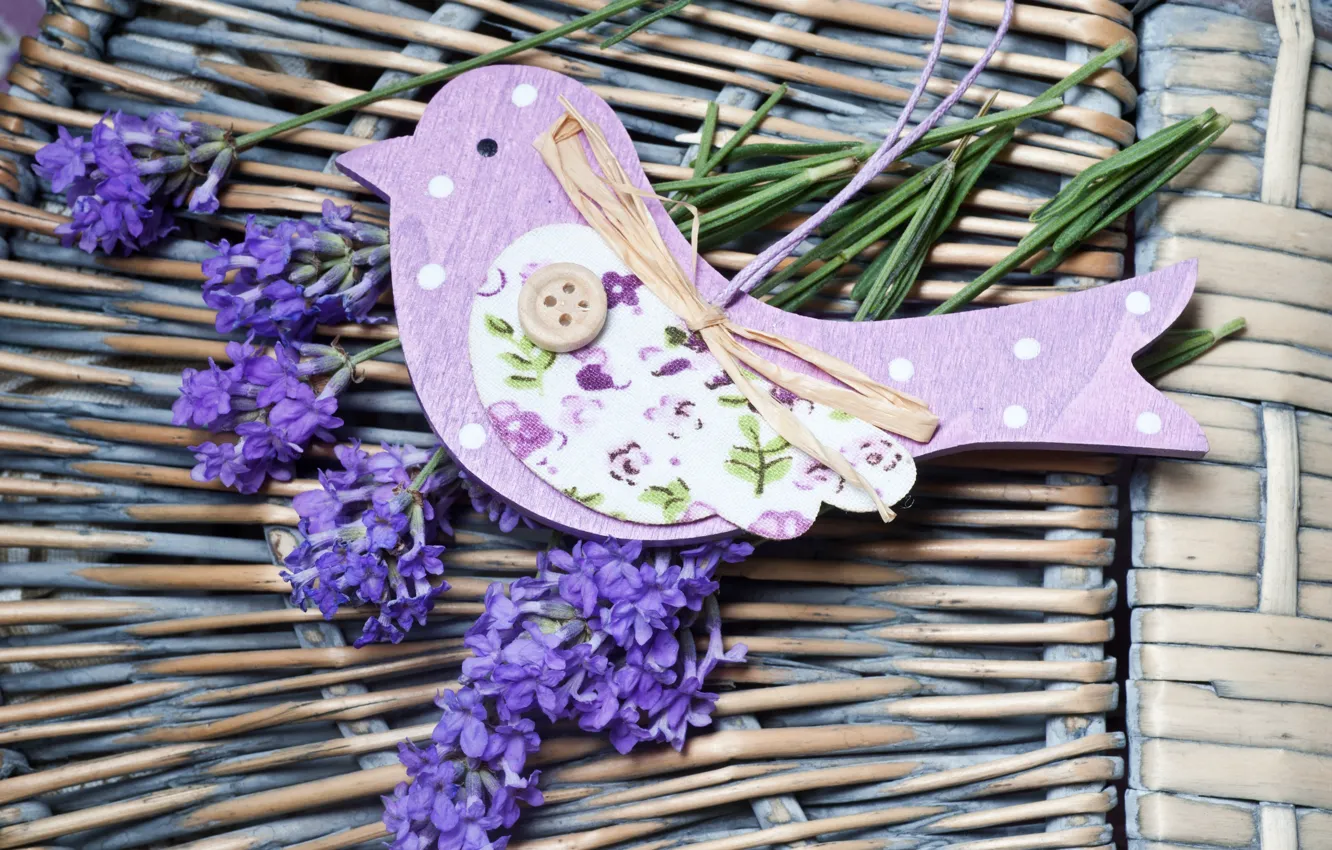 Photo wallpaper flowers, still life, lavender