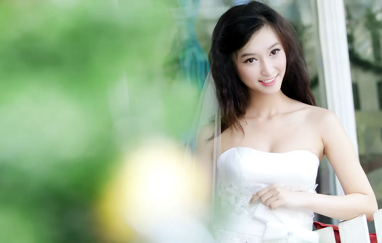 Photo wallpaper girl, mood, the bride