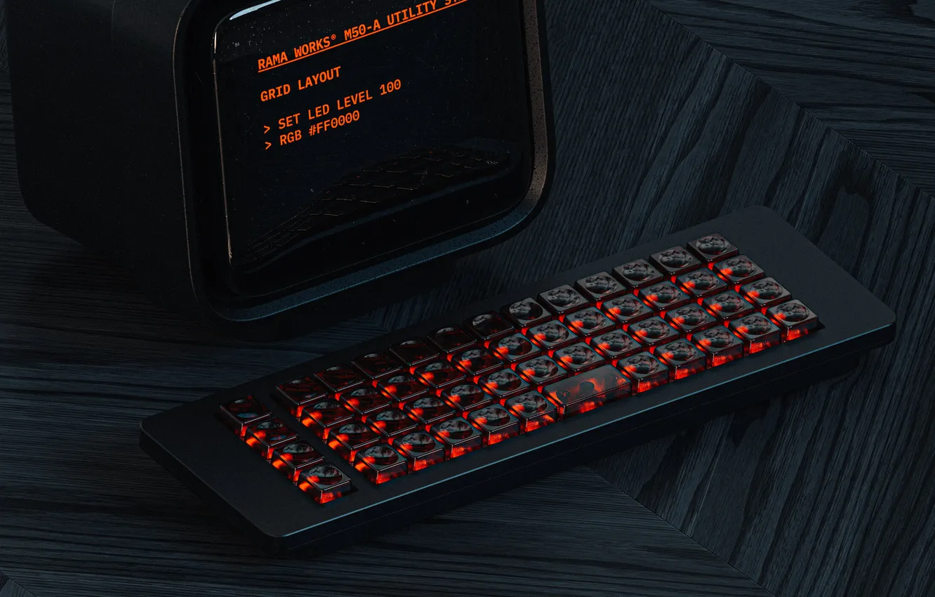 Photo wallpaper Qwerty, Keyboards, mechanical keyboard