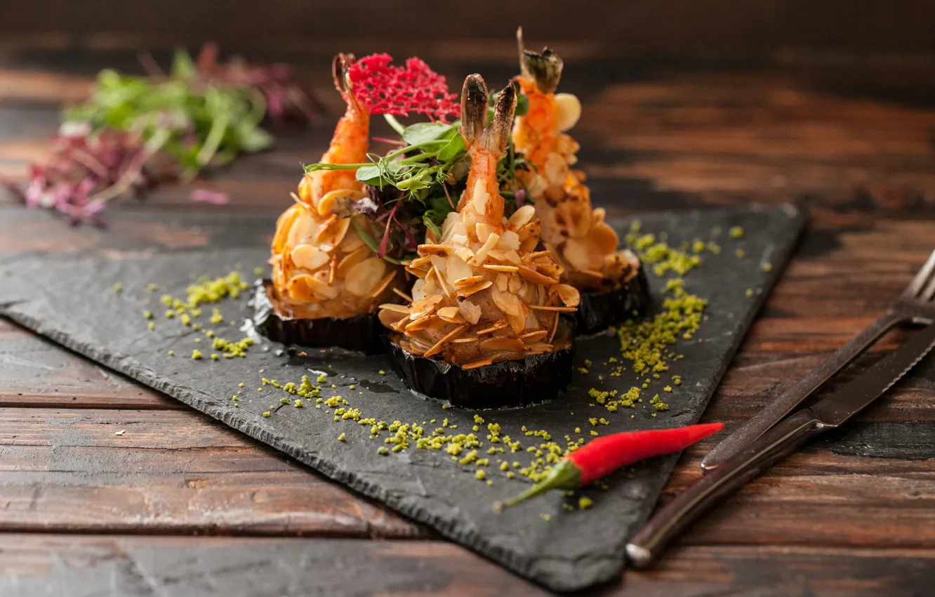 Photo wallpaper pepper, shrimp, the batter