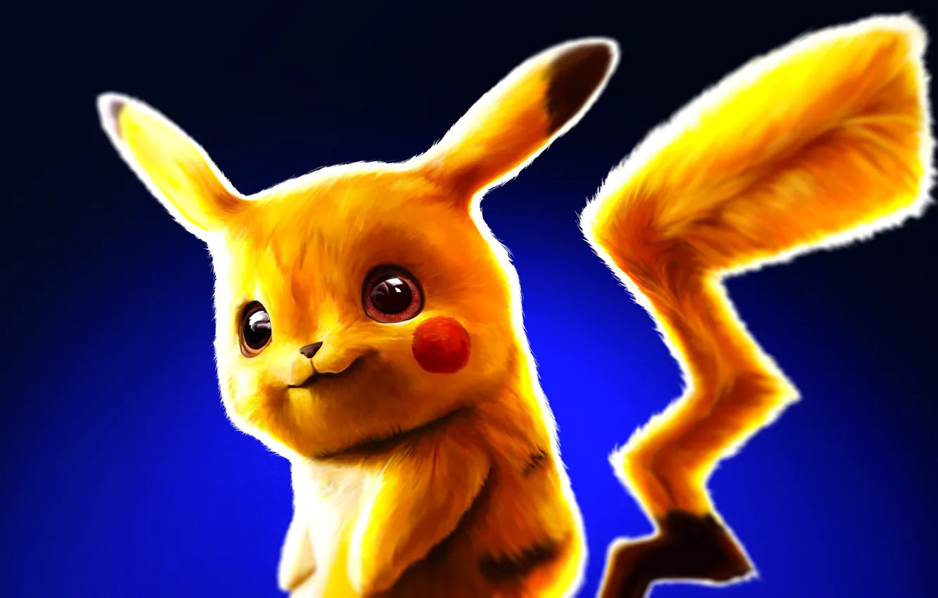 Photo wallpaper Pikachu, pokemon, pokemon