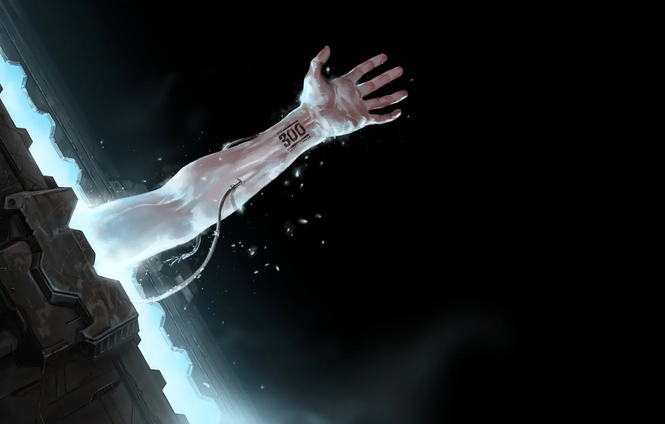 Photo wallpaper background, fiction, wire, hands, art, sci-fi