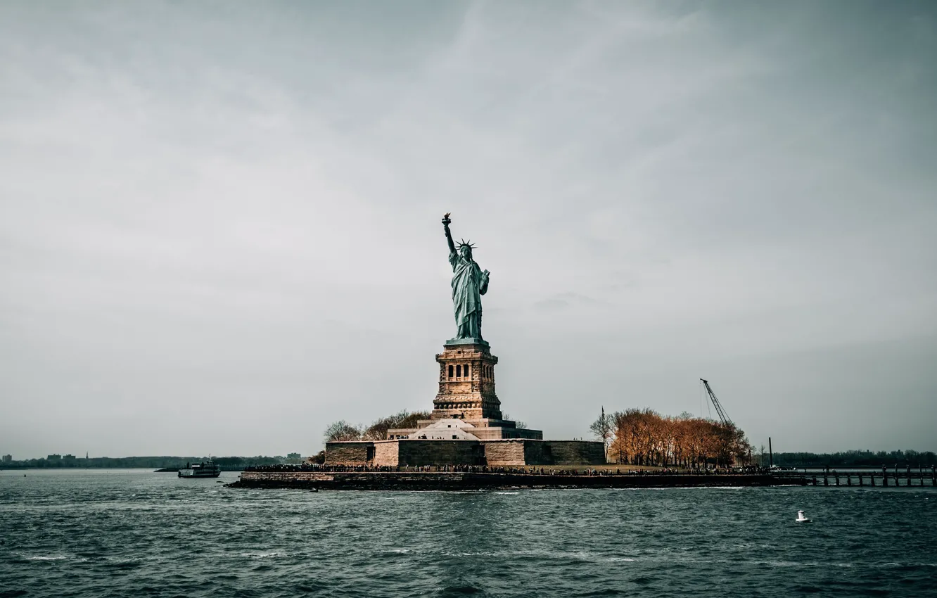 Photo wallpaper freedom, statue, USA, New York