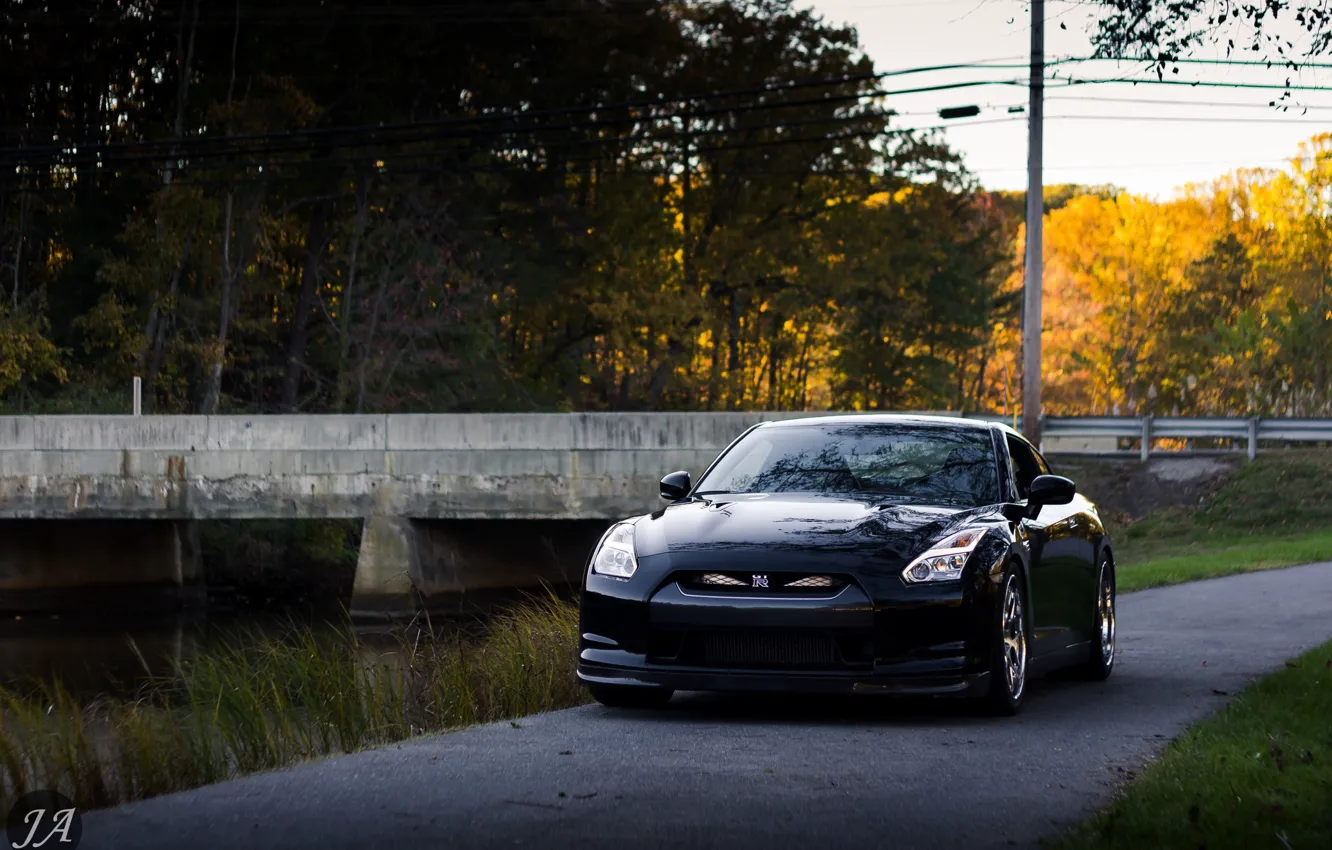 Photo wallpaper GTR, Japan, Nissan, black, tuning, R35, JDM, Nismo