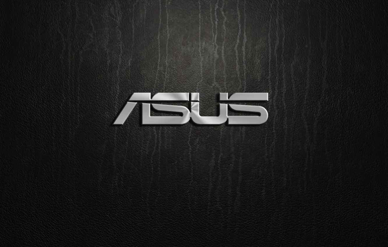 Photo wallpaper logo, asus, Silver