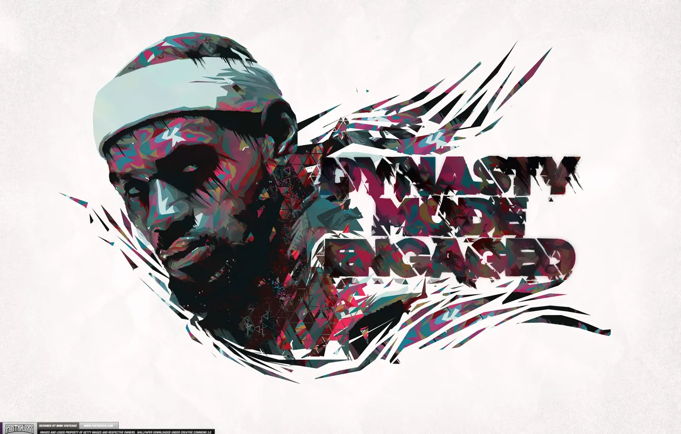 Photo wallpaper white, background, figure, Basketball, LeBron James, Player